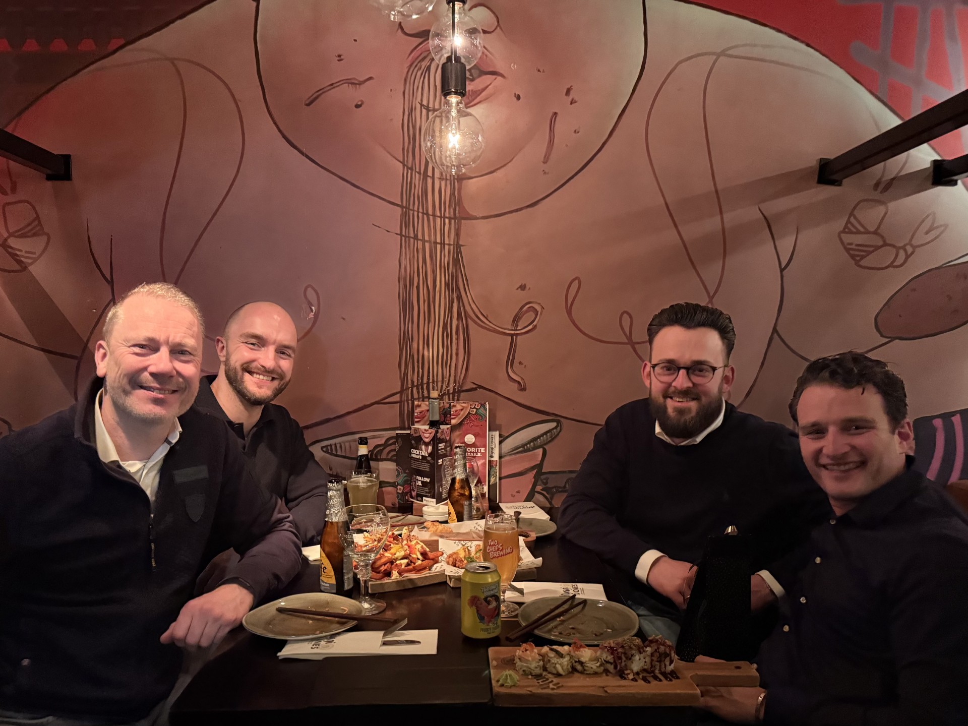 Wat een mooie avond met het team!